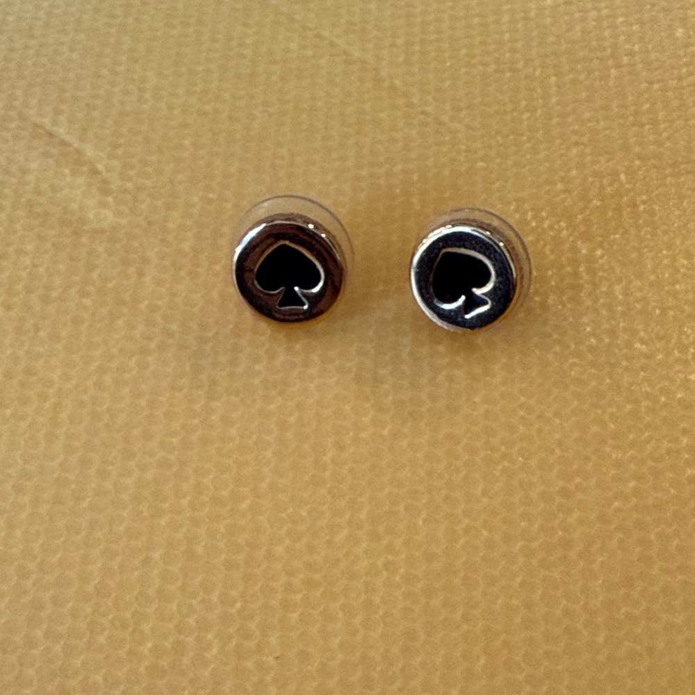 Kate Spade Silver Spade Stud Earrings